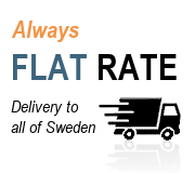 Flat rate delivery to Sweden