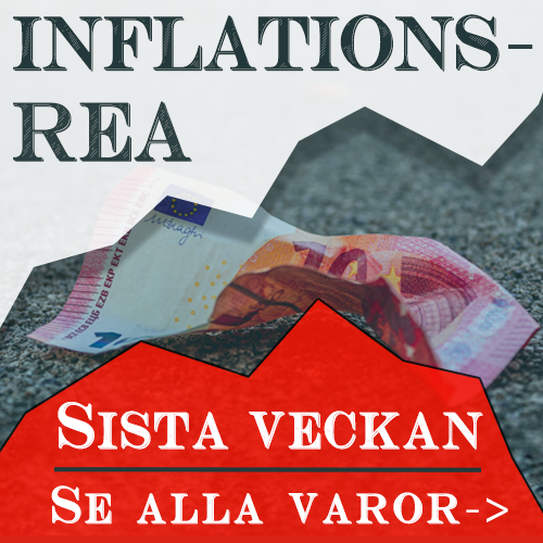 Sista veckan med 10 - 25% på utvalt REA-sortiment. Gäller t.o.m 31/3 - 23, kl 23.59. Enjoy!