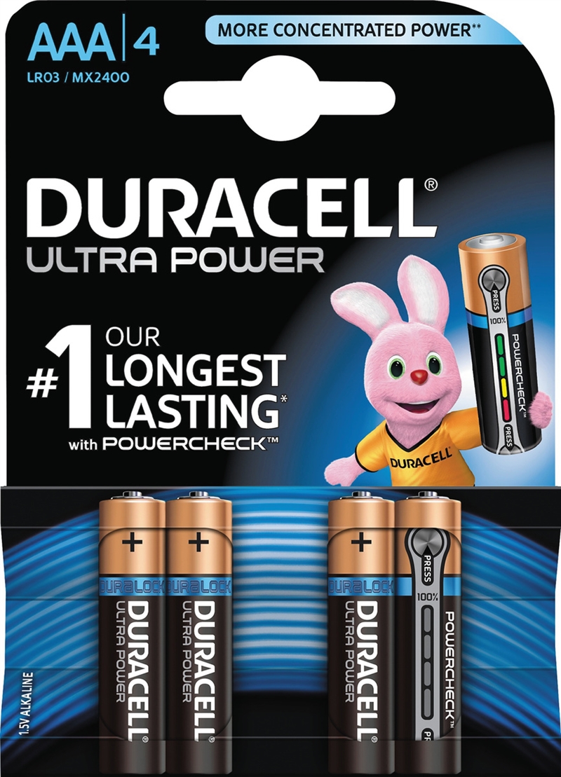 Duracell AAA Batterier 4 pack