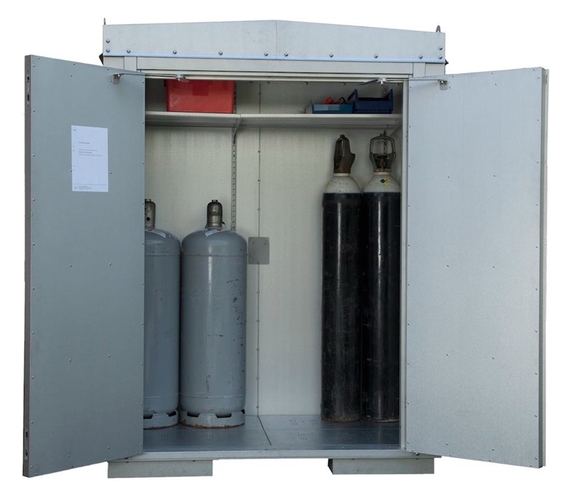 Graduated Container Gas Gascontainer i aluzinkbelagd stålplåt