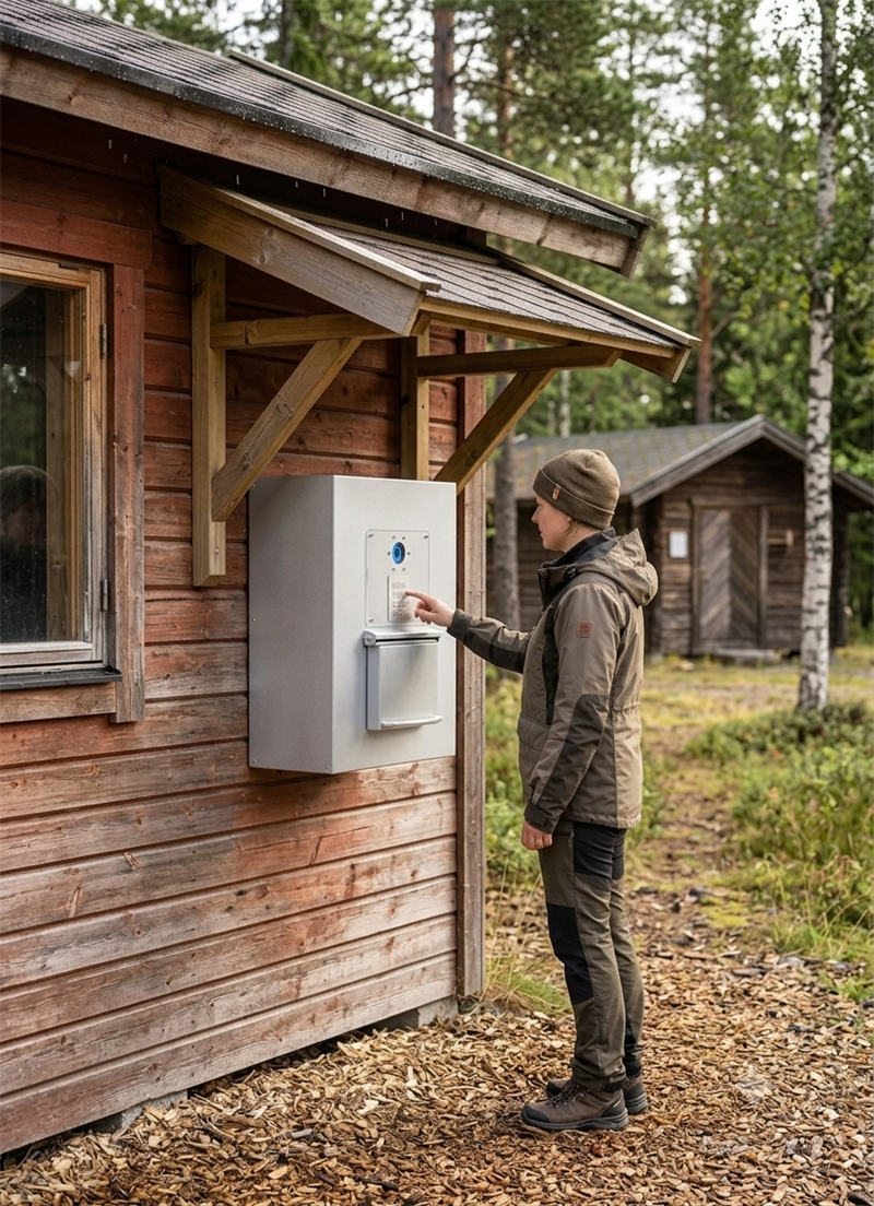 Livion key nyckelautomat med 30 fack, för utomhusbruk