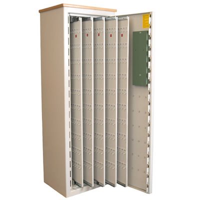 Otroligt rymligt Säkerhetsklassat Nyckelskåp enl. SSF3492 som rymmer hela 1131 st krokar