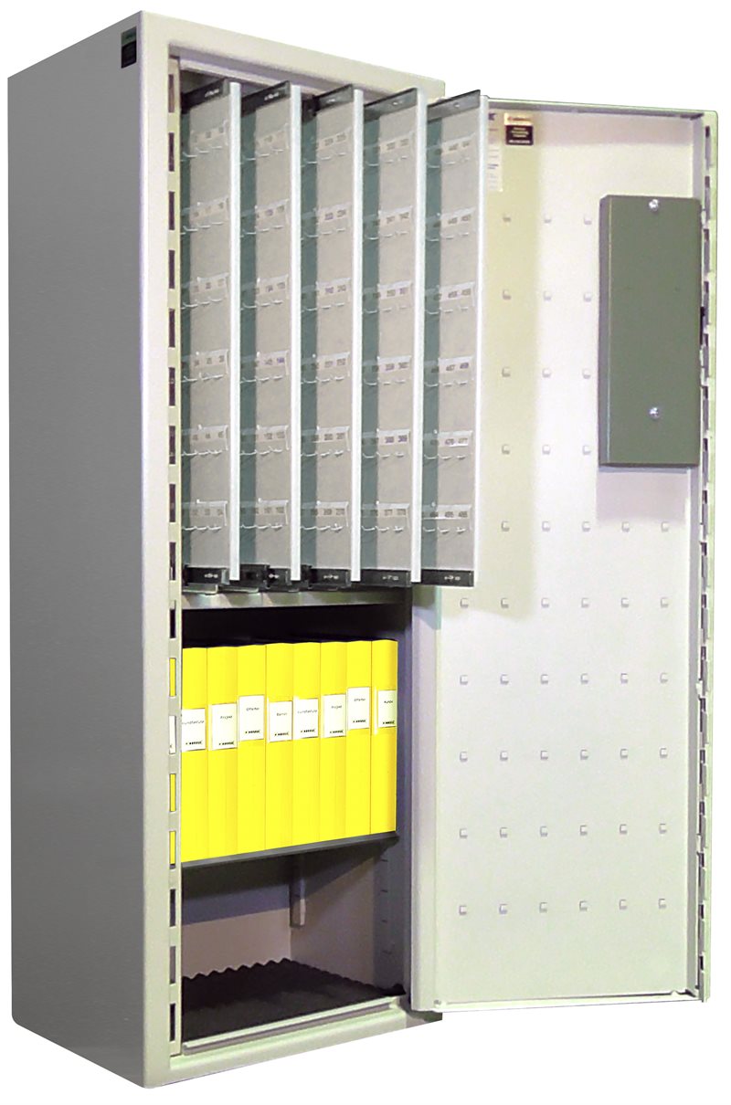 Rymligt Säkerhetsklassat Nyckelskåp enl. SSF3492 med hela 522 st krokar