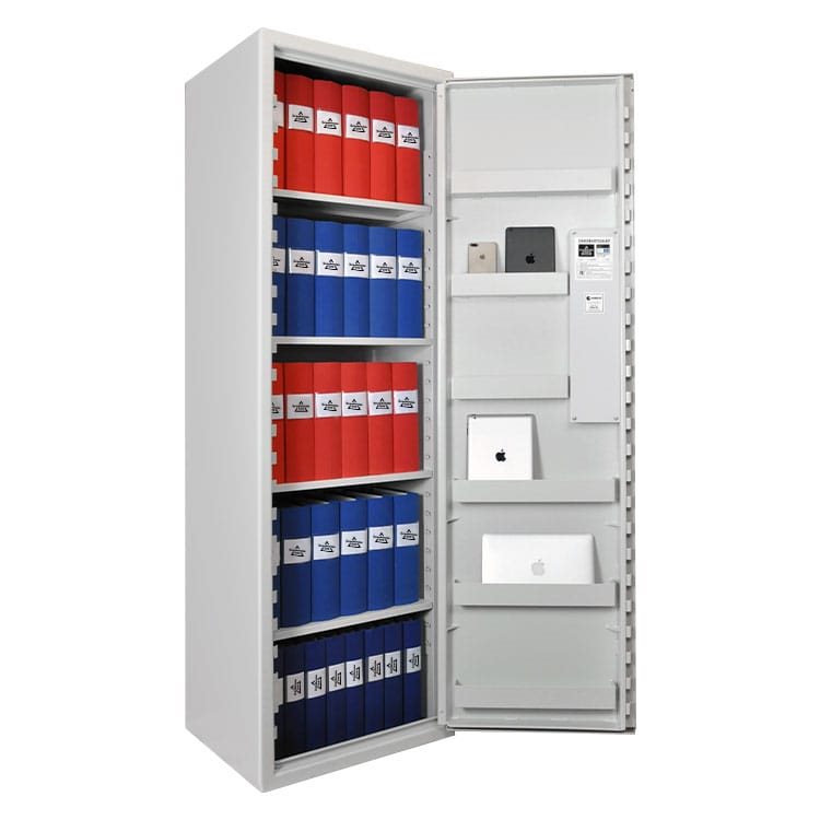 Säkerhetsskåp extra högt. enl. SSF3492 med elkodlås