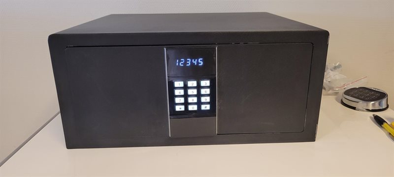 Kassaskåp med led-display & innerbelysning