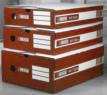 Arkivbox A4 10-pack Röd