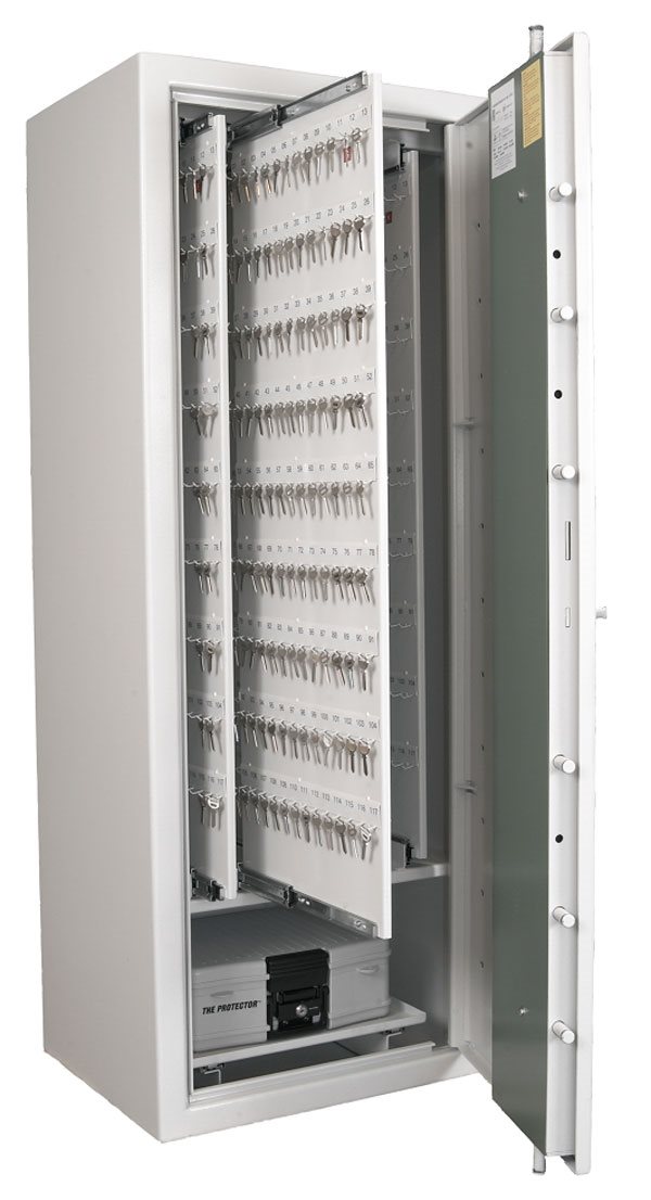 Vårt största Säkerhetsklassat Nyckelskåp enl. SSF3492 som rymmer hela 1404 st krokar med elkodlås