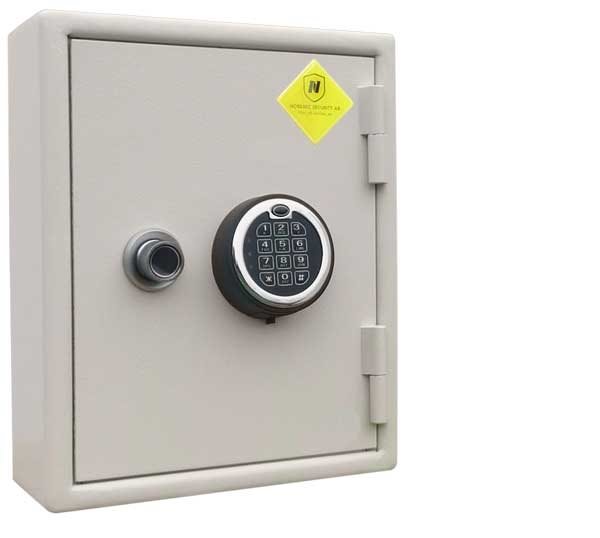 Mycket kraftigt nyckelskåp för 48 stycken nycklar med elkodlås