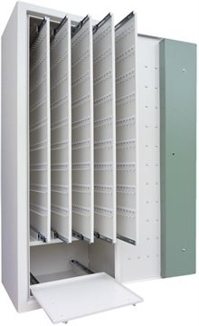 Rymligt Säkerhetsklassat Nyckelskåp enl. SSF3492 med 585 st krokar och elkodlås