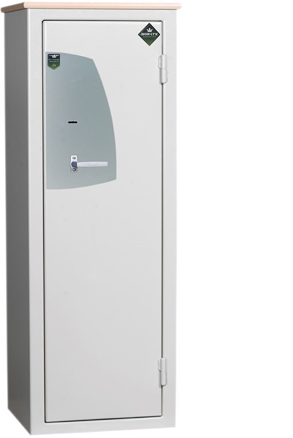 Nor-Lyx Vapenskåp HL1000 med nyckellåsning för 8-16 vapen