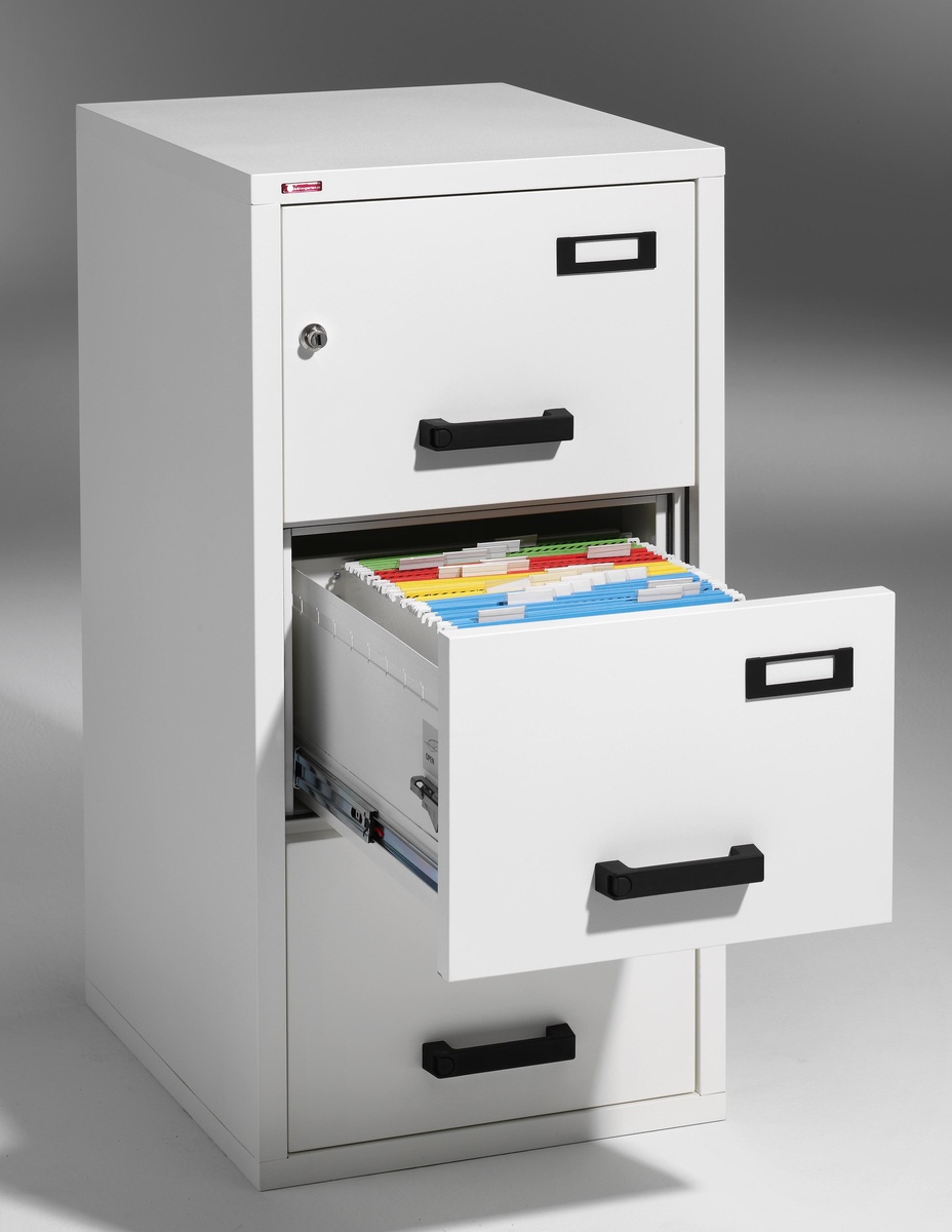 Mobile Or Stationary Suspension File Cabinet With 60 Min Fire Protection For Paper With Room For 300 Files