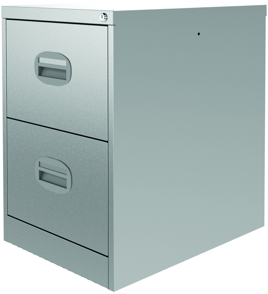 Gray Suspension File Cabinet In Sheet Metal With Room For 210 Hanging Folders