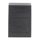 Grey wall-mounted deposit cabinet with two flaps, front view.