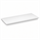 White rectangular shelf, viewed from a slight angle.