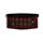 Black digital keypad with red illuminated numbers 1-0 and a lightbulb icon.